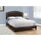 Monarch Specialties Bed, Queen Size, Platform, Bedroom, Frame, Upholstered, Pu Leather Look, Wood Legs, Brown I 5938Q - alternate 4